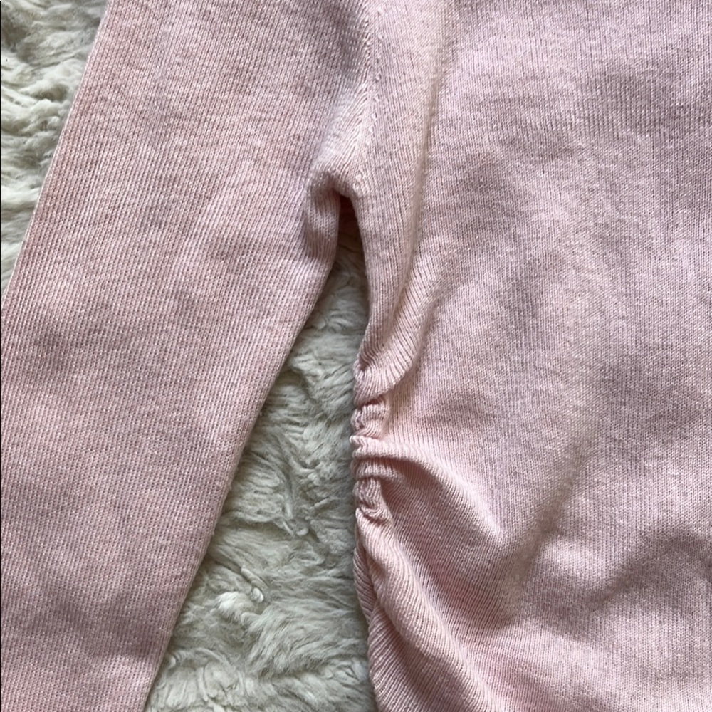 Pink Ruched Sweater - Picture 3 of 6
